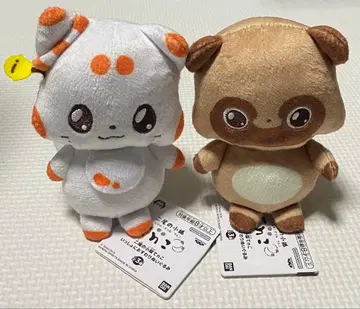 두 꼬리 작은 여우 n코 같이 앉아 봉제 인형