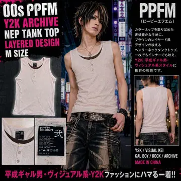PPFM 네프 헨리넥 탱크탑 M Y2K 헤이세이 archive