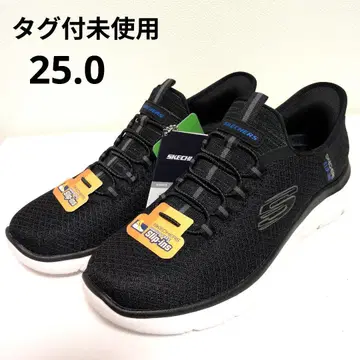 새상품 택 SKECHERS 스케쳐스 슬립인즈 블랙 25cm