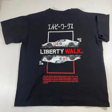 리버티 워크 LBWK 엘비웍스 커스텀카 T셔츠 블랙 XL