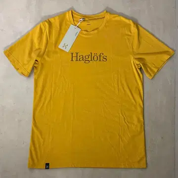Haglofs 호그로프스 T셔츠 반팔 머스타드 MEDIUM 택 포함
