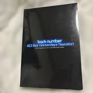 [ DVD ] back number AOY Tour 2017 초회 한정판