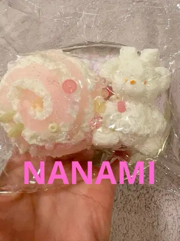 NANAMI 리본 곰 케이크 단면 케이크 크림 진흙 스퀴즈 몽환룩