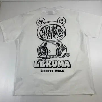 리버티 워크 LBWK LB KUMA 리버티 곰 T셔츠 화이트 L