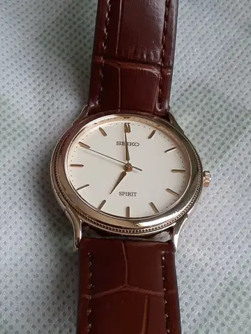 SEIKO SPIRIT 손목시계 본체 골드 브라운