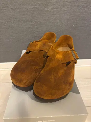 [주말 한정판] BIRKENSTOCK 보스턴 스웨이드 브라운 42 27cm
