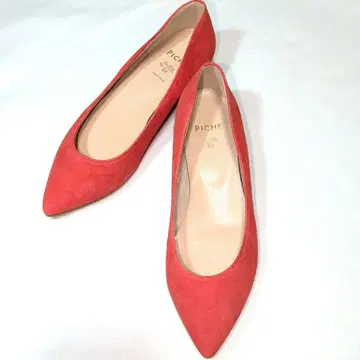 PICHE Abahouse 스웨이드 펌프스 오렌지 레드 22.5cm