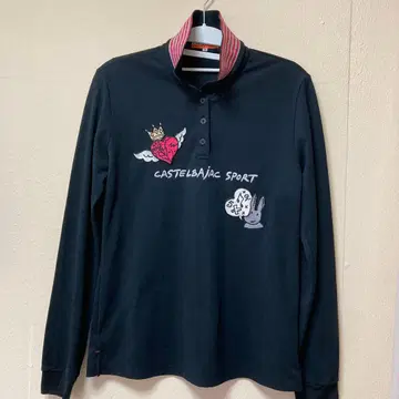 CASTELBAJAC SPORT 긴팔 피케 셔츠 블랙 L 사이즈