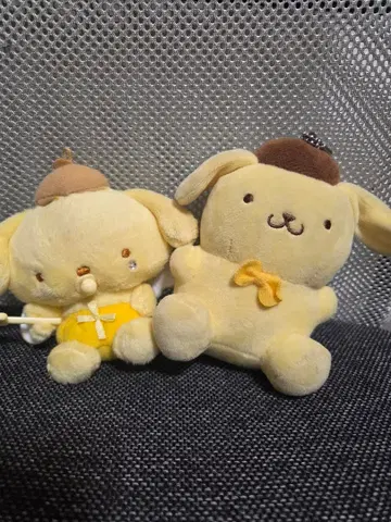 폼폼푸딩 봉제 인형 마스코트 2개 세트
