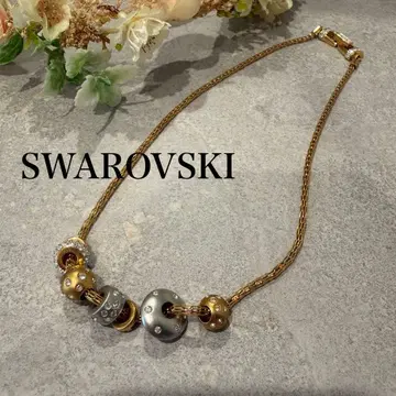 SWAROVSKI 스와로브스키 목걸이 구체 골드 실버