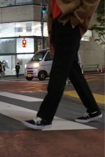 time is on TR TAPERED SLACKS 블랙 0