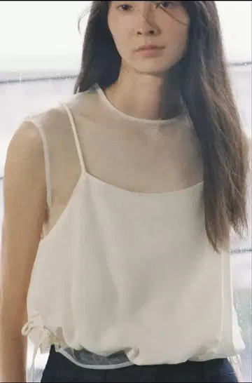 콤비 오간자 벌룬 상의 ZARA