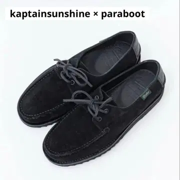 paraboot x kaptainsunshine 스웨이드 데크 슈즈