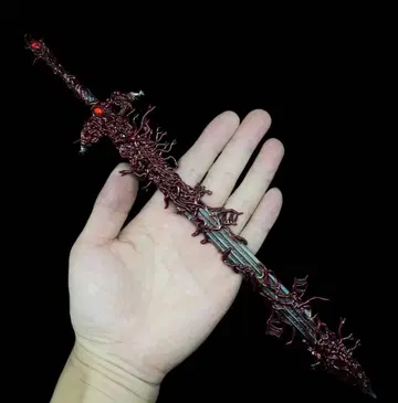 엘든링 다크 판타지풍 검 미니어처 피규어 금속제 30cm