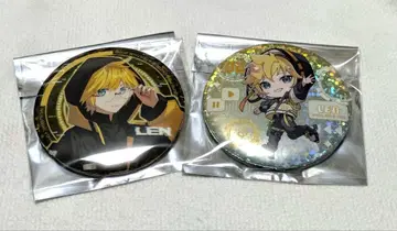 카가미네 렌 오키메 홀로그램 캔뱃지