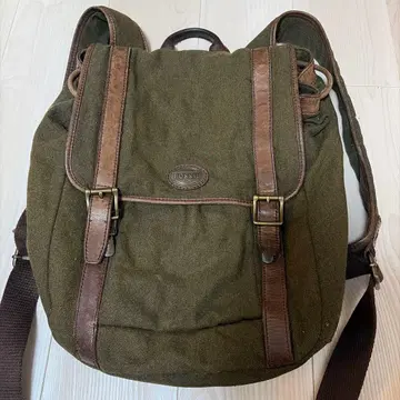 FOSSIL 파슬 캔버스 가죽 백팩