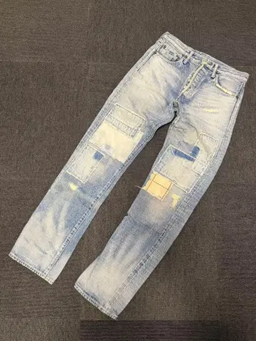 BURGUS PLUS 패치워크 데님 팬츠 우에노 히노야