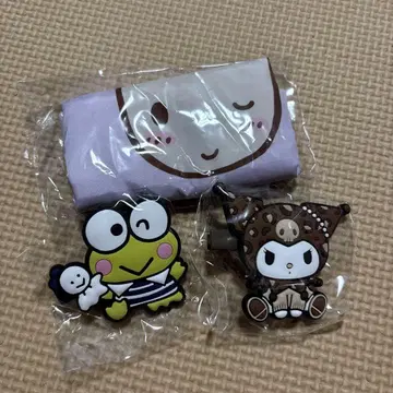 산리오 하우스 가챠가챠 러버 클립 에코백