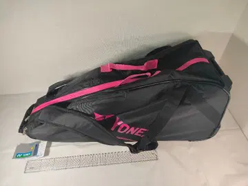 요넥스 라켓백 캐스터 부착 BAG1732C 블랙 x 핑크 택 포함