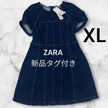 ZARA 자라 데님 원피스 반팔 XL 택 포함 새상품