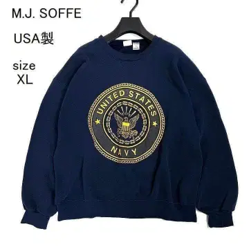 90s USA제 NAVY 맨투맨 XL 미 해군 밀리터리 SOFFE