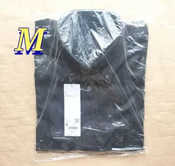 유니클로 U 드레이프 셔츠 블랙 M UNIQLOU 2024AW