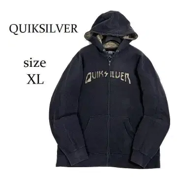QUIKSILVER 퀵실버 풀 집업 후드티 XL 빅 로고
