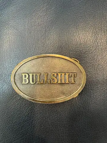 1982 빈티지 BULLSHIT 버클 클로즈 보야 하루미치 착용 모델