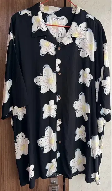 유니클로 하와이안 셔츠 꽃무늬 블랙 4XL 미사용