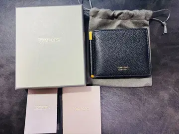 TOM FORD 머니클립 가죽 블랙