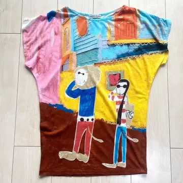 TSUMORI CHISATO 츠모리치사토 라이온 산책 프린트T셔츠