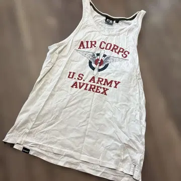 AVIREX AIR CORPS 탱크 탑 구제 의류 L 사이즈