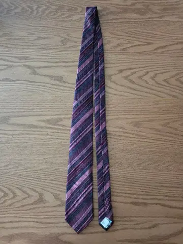 Paul Smith 넥타이 스트라이프 패턴 보르도 계열