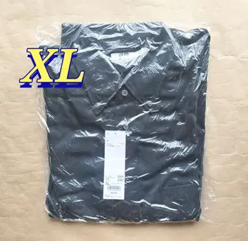 유니클로 U 드레이프 셔츠 블랙 XL UNIQLOU 2024AW