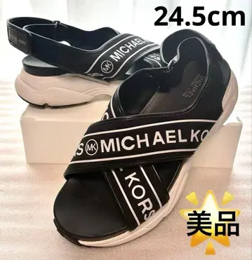 [ MICHAEL KORS ] 샌들 블랙 7.5M