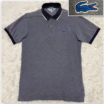 라코스테 피케 셔츠 SHIPS 별주 CHEMISE 파랑 악어 쉘 버튼