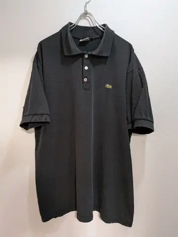 CHEMISE LACOSTE 피케 셔츠 프랑스제 3XL 블랙