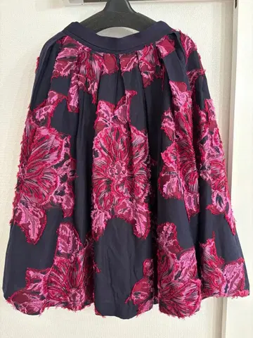 IENA LA BOUCLE 플라워 자카드 볼륨 스커트