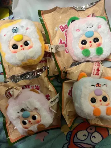 Baby Bean 봉제 인형 4종 세트 BABYTEHTEE 마작