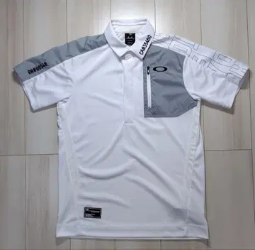 OAKLEY 골프 피케 셔츠 화이트 그레이