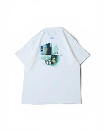 Hanes Beefy-T IBM 프린트T셔츠 XL 사이즈
