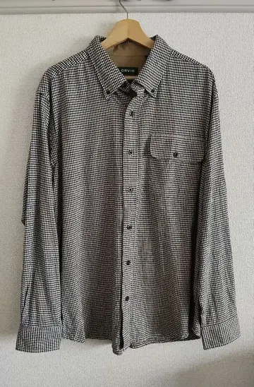 ORVIS 클래식 핏 긴팔 셔츠 하운드투스 패턴 L 사이즈