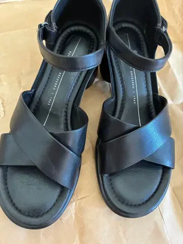 ECCO BREDEBRO 샌들 블랙 37 여성용