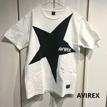 AVIREX 아비렉스 스타 로고 티셔츠 화이트 XL