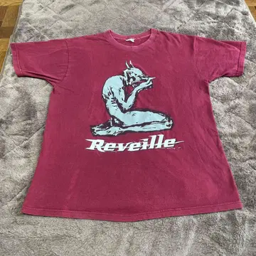 Reveille 밴드 티셔츠 빈티지 메탈 티셔츠 뉴메탈