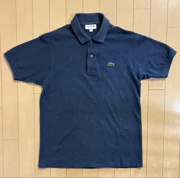 LACOSTE 클래식 핏 피케 셔츠 인디고 블루