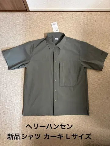 HELLY HANSEN 반팔 셔츠 카키 L 사이즈