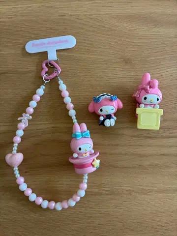 Sanrio My Melody 비즈 키링 마스코트 세트