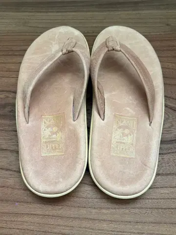 ISLAND SLIPPER PRO 가죽 샌들 베이지