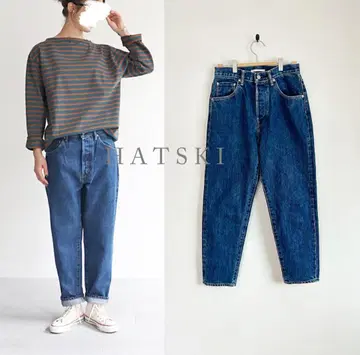 HATSKI 하츠키 루즈 테이퍼드 데님 팬츠